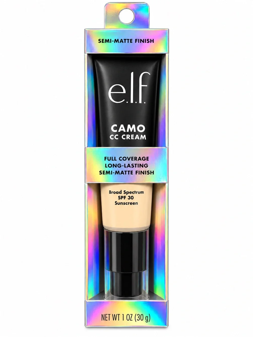 E.L.F Camo CC Cream Full Coverage Semi-Matte Finish Medium 330 W
